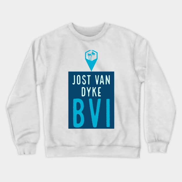 Jost Van Dyke, British Virgin Islands Crewneck Sweatshirt by cricky